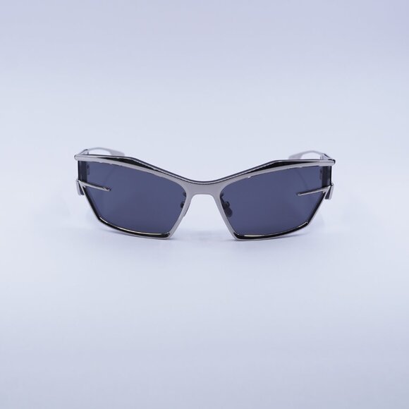 Givenchy GV40066U 16A Sunglasses Silver Shield Frame, Smoke Lenses main image 4